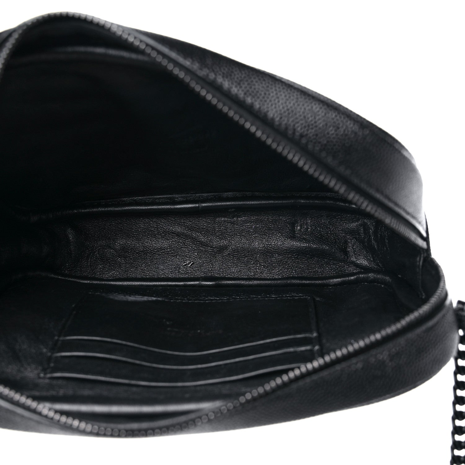 Saint Laurent Grain De Poudre Matelasse Monochrome Monogram Mini Lou Camera Bag Black 5 of 13