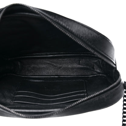 Saint Laurent Grain De Poudre Matelasse Monochrome Monogram Mini Lou Camera Bag Black 5 of 13