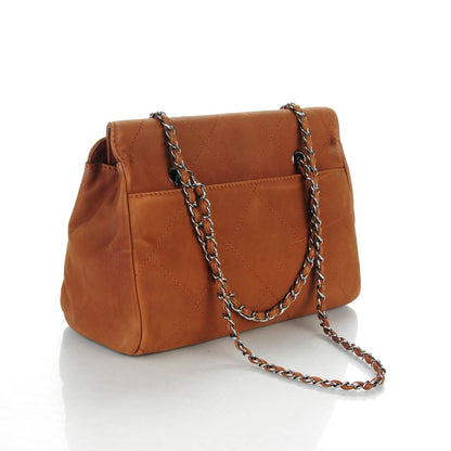 Chanel Washed Calfskin Large Hamptons Shopping Tote Brown 3 of 7