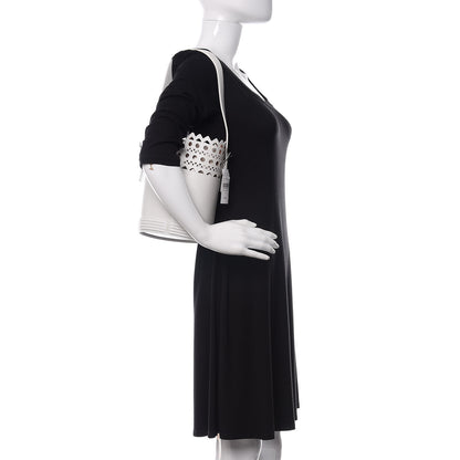 Alaia Lux Calfskin Vienne Edition 1992 Bucket Bag White 2 of 10