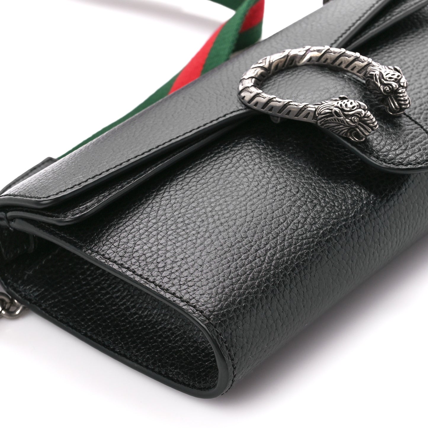Dollar Calfskin Web Small Dionysus Crossbody Bag Black