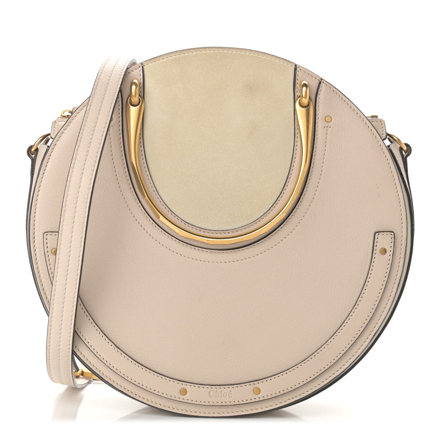 Chloe Goatskin Suede Medium Pixie Bag Abstract White 1 of 10