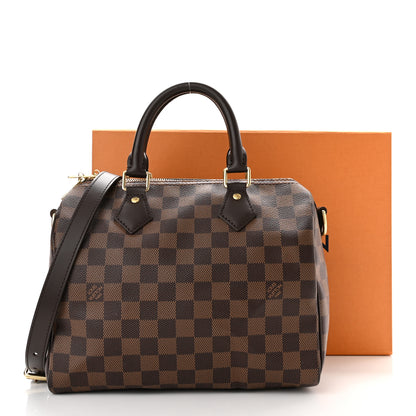 Louis Vuitton Damier Ebene Speedy Bandouliere 25 10 of 10