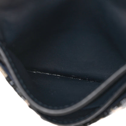 Christian Dior Oblique Saddle Card Holder Blue 5 of 7