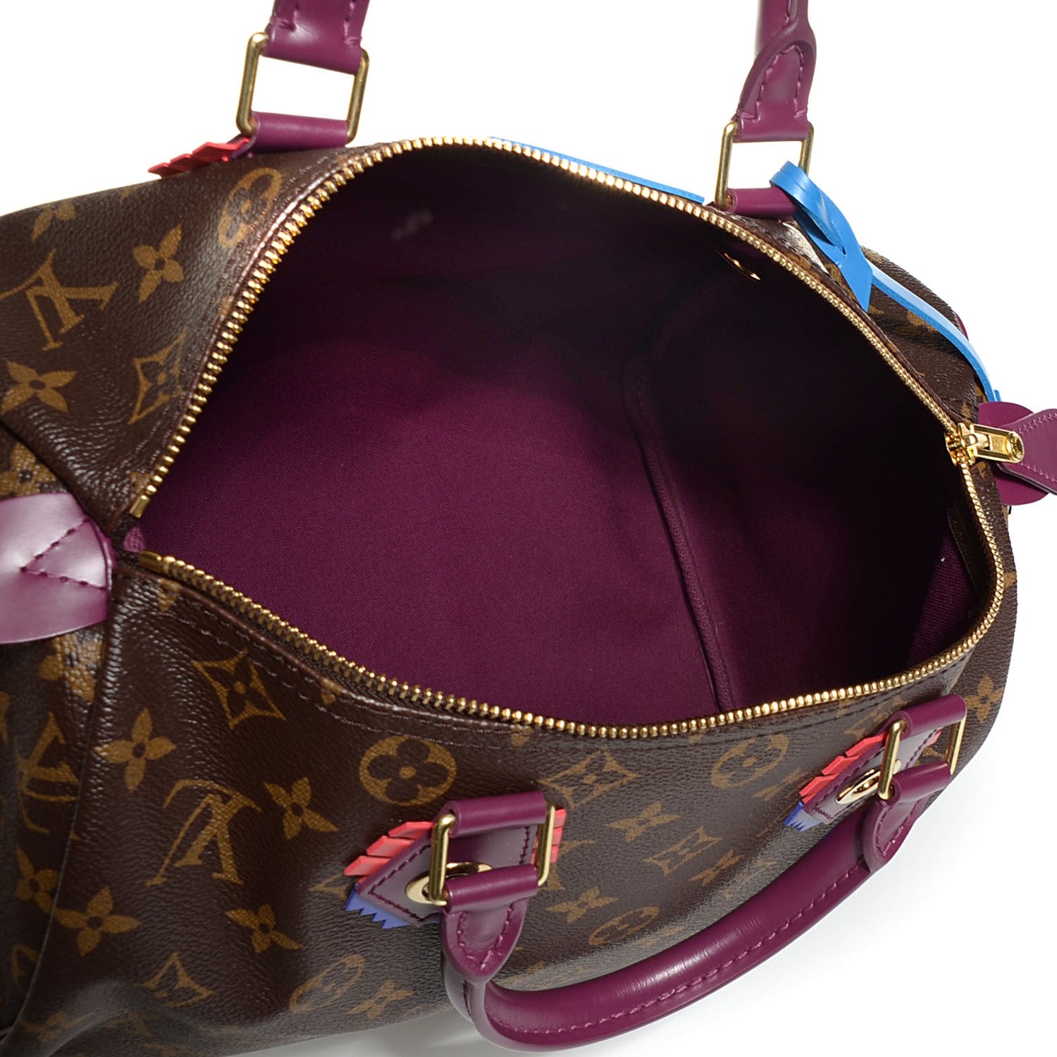 Louis Vuitton Monogram Totem Speedy 30 Magenta 5 of 7