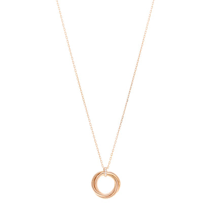 Cartier 18K Pink Gold Diamond Trinity Pendant Necklace 1 of 4