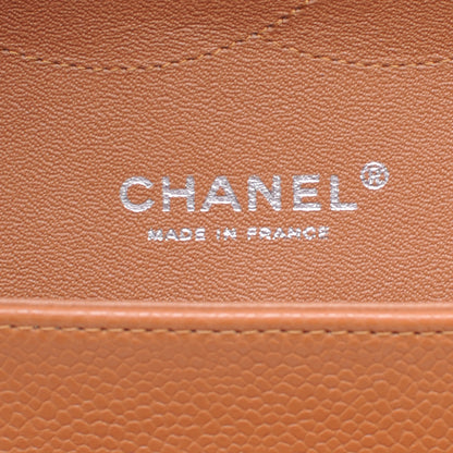 Chanel Caviar Quilted Jumbo Double Flap Light Brown 6 of 7