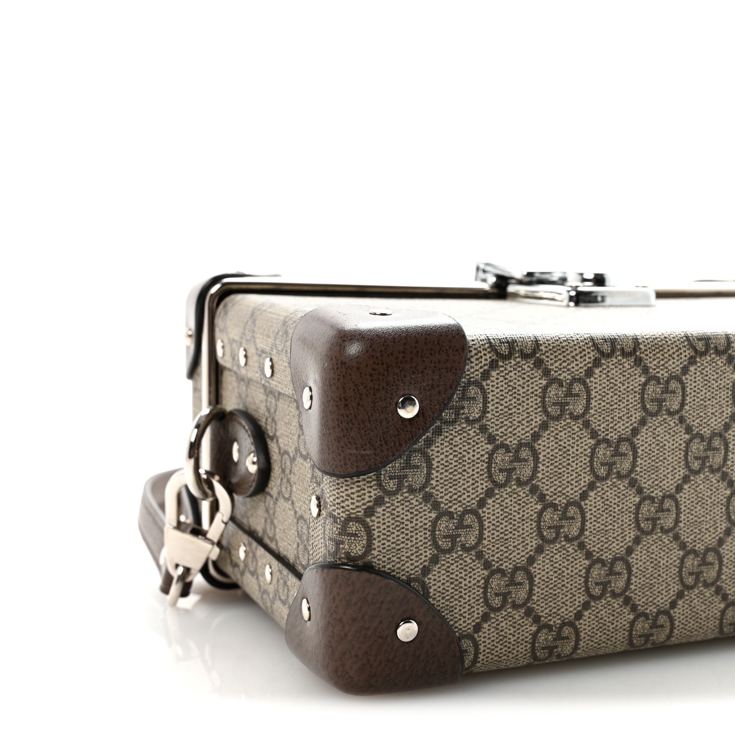 Gucci GG Supreme Monogram Globe-Trotter Beauty Case Brown 9 of 10