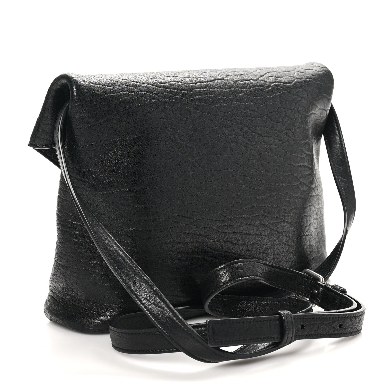 Saint Laurent Lambskin Cassandre Envelope Messenger Black 3 of 10