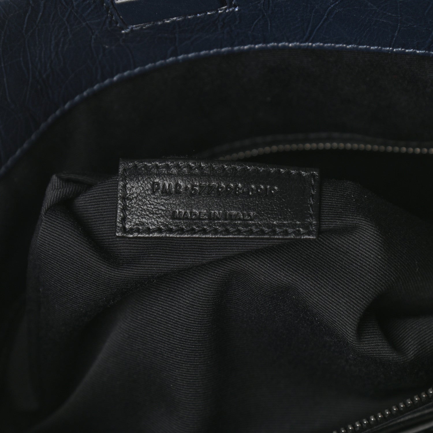 Saint Laurent Crinkled Calfskin Matelasse Monogram Niki Shoulder Bag Deep Marine 7 of 10