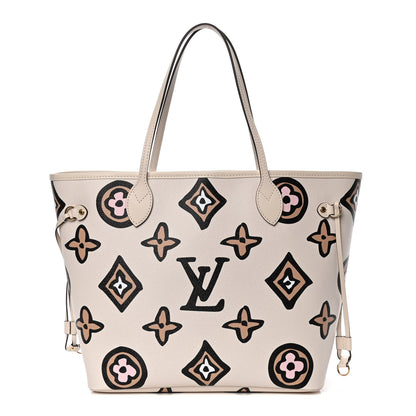 Louis Vuitton Monogram Giant Wild At Heart Neverfull MM Creme 1 of 9