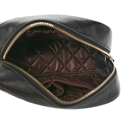 Chanel Caviar Quilted Curvy Pouch Cosmetic Case Black 5 of 8