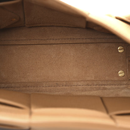Bottega Veneta Grained Calfskin Maxi Intrecciato Arco 33 Caramel 5 of 12