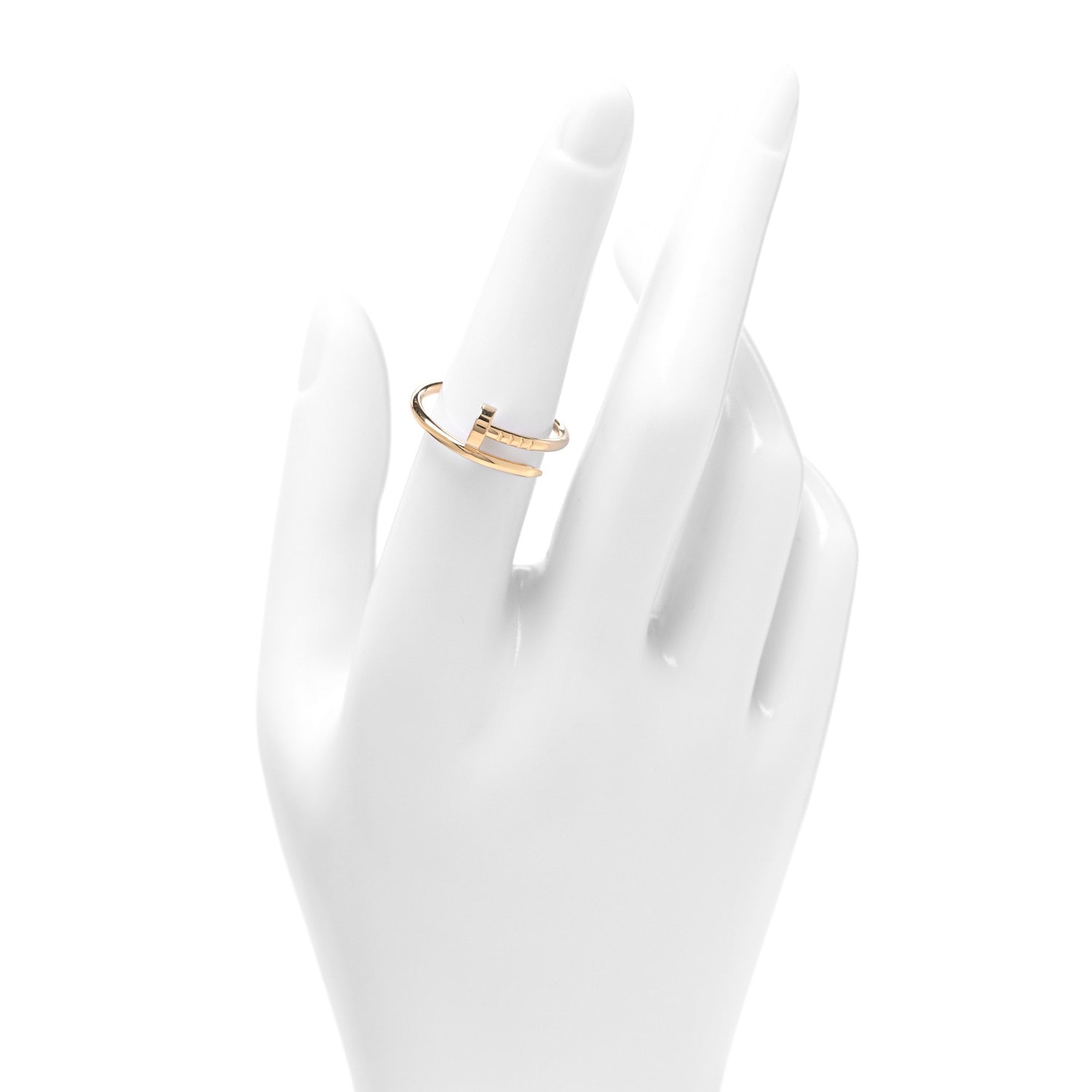 Cartier 18K Yellow Gold Small Juste Un Clou Ring 54 7 2 of 5