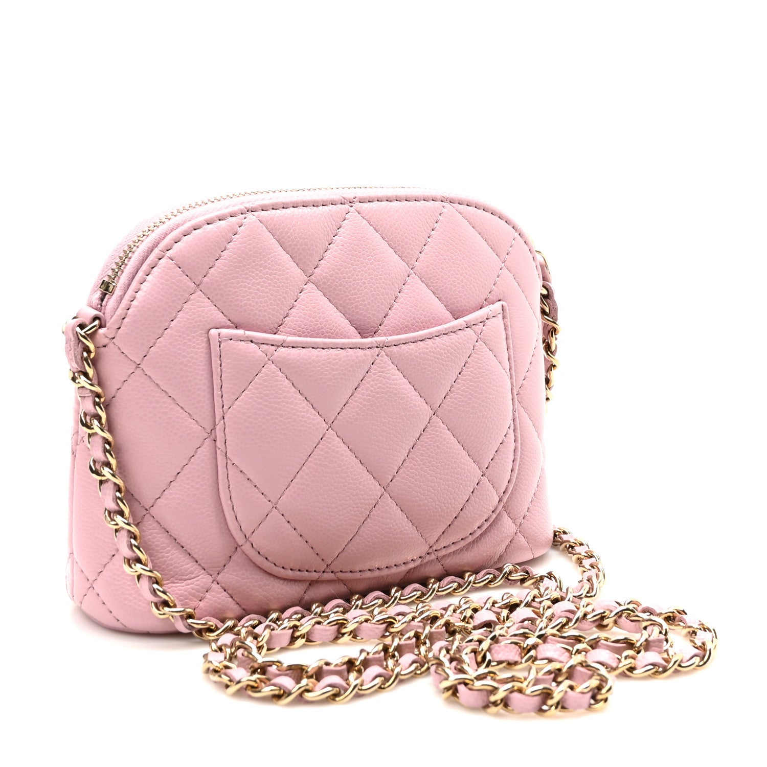 Chanel Caviar Quilted Clutch with Chain Pink 3 of 10