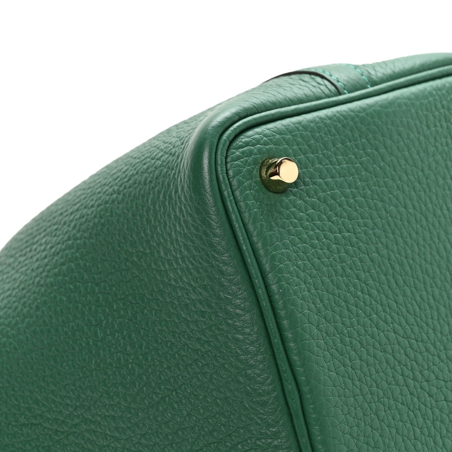 Hermes Taurillon Clemence Swift Eclat Picotin Lock 18 Vert Moyen Vert Peppermint 9 of 13