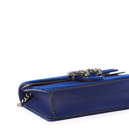 Gucci Velvet Super Mini Dionysus Shoulder Bag Cobalt 9 of 11