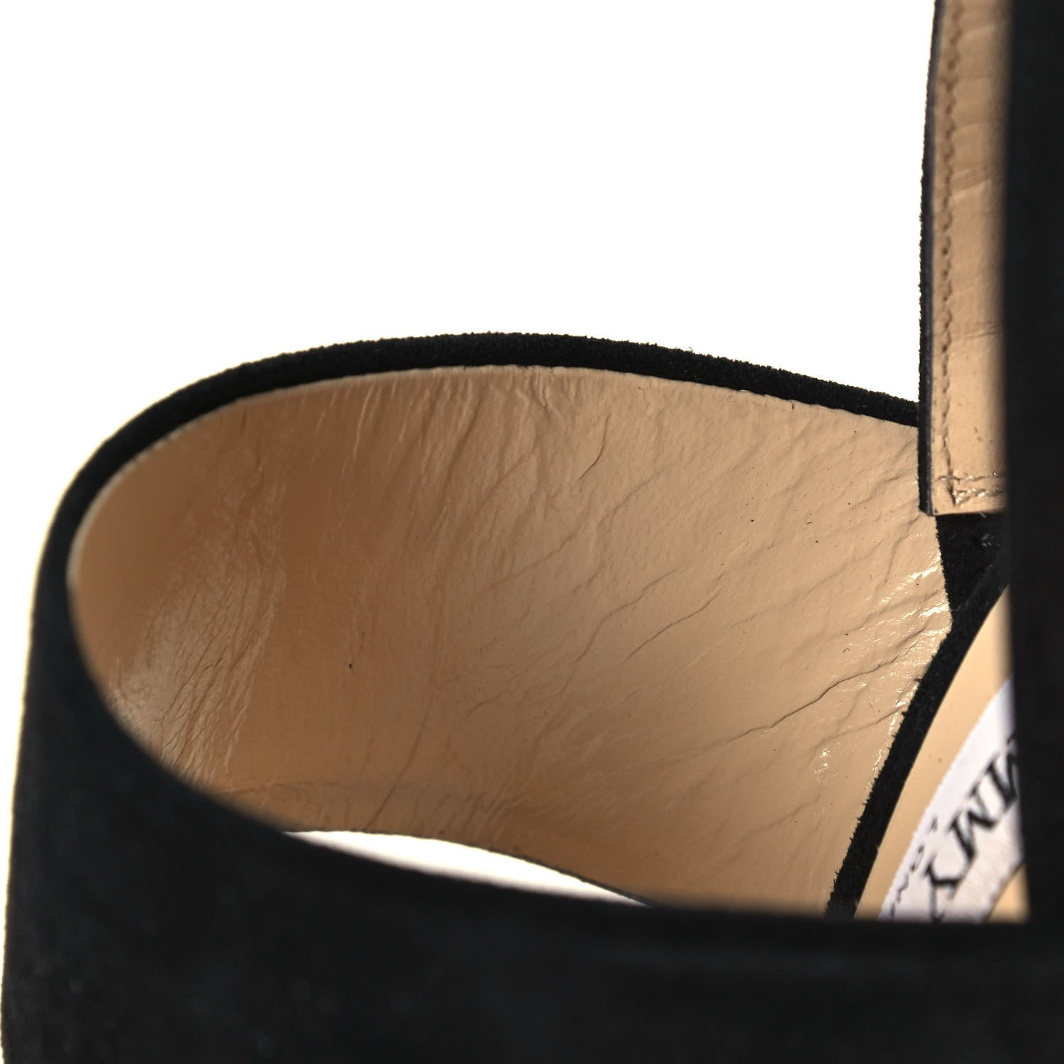 Jimmy Choo Suede Crystal Saphie 120 Sandals 36.5 Black 10 of 13
