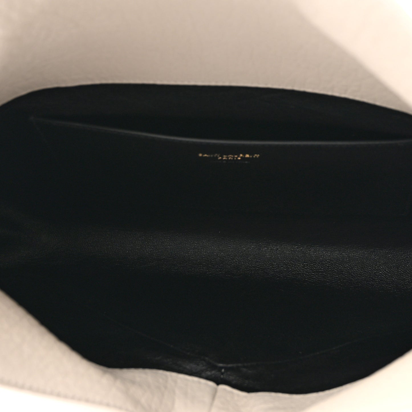 Lambskin Large Cassandre Envelope Pouch Blanc Vintage
