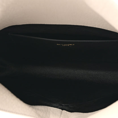 Saint Laurent Lambskin Large Cassandre Envelope Pouch Blanc Vintage 5 of 7