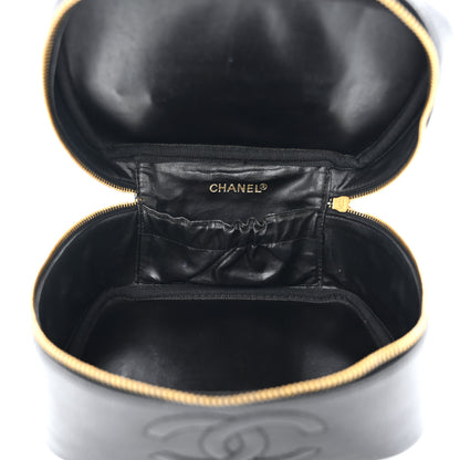 Chanel Caviar CC Vanity Cosmetic Case Black 5 of 11