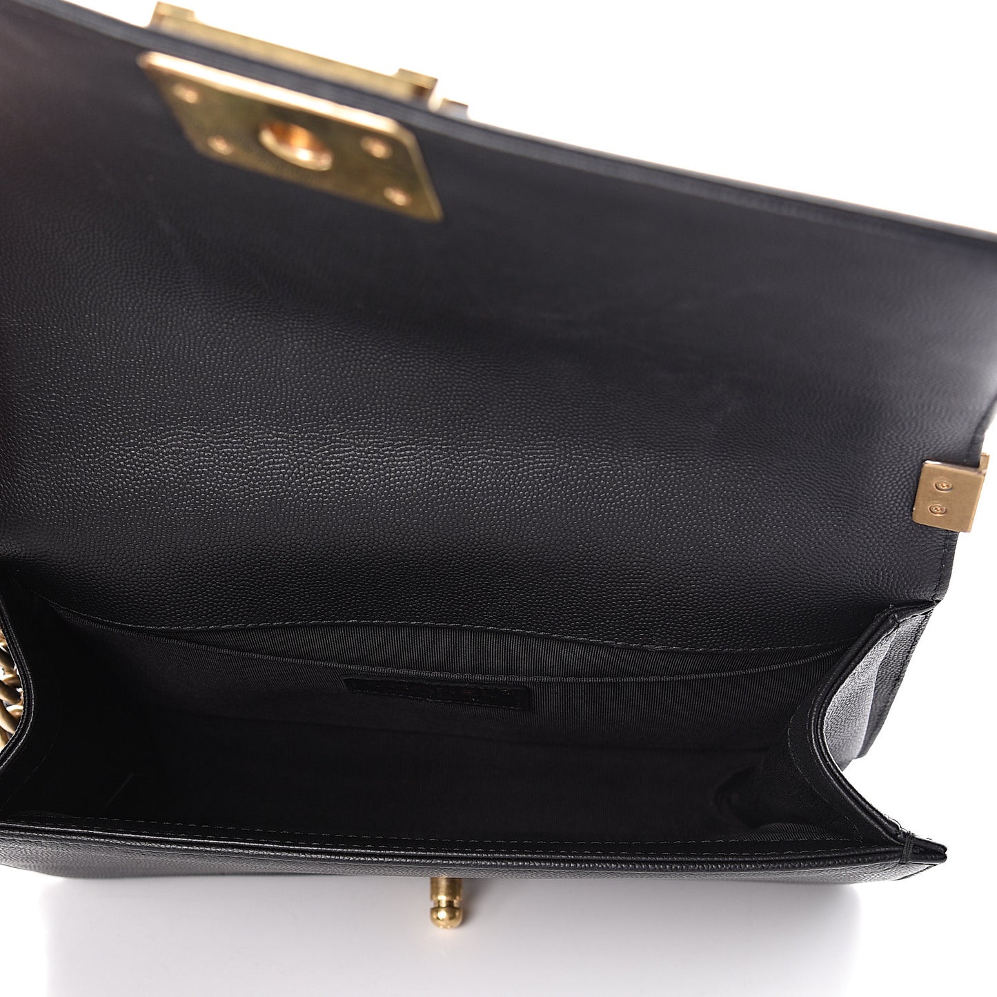 Caviar Quilted Medium Boy Flap Black