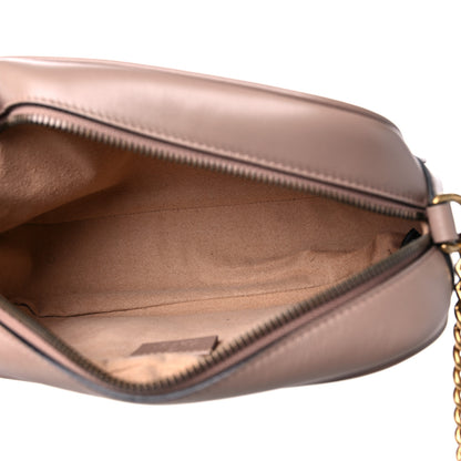 Gucci Calfskin Matelasse Small GG Marmont Chain Shoulder Bag Porcelain Rose 5 of 10