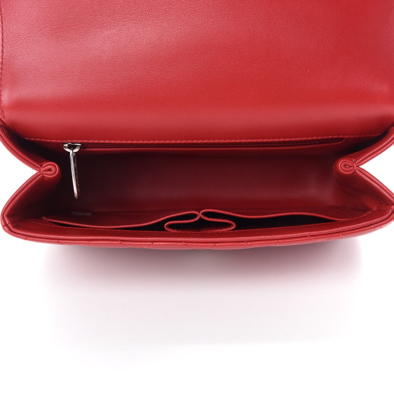 Chanel Lambskin Quilted Small CC Filigree Flap Dark Red 5 of 11