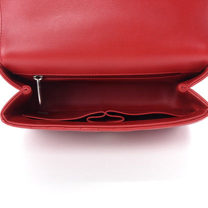 Chanel Lambskin Quilted Small CC Filigree Flap Dark Red 5 of 11