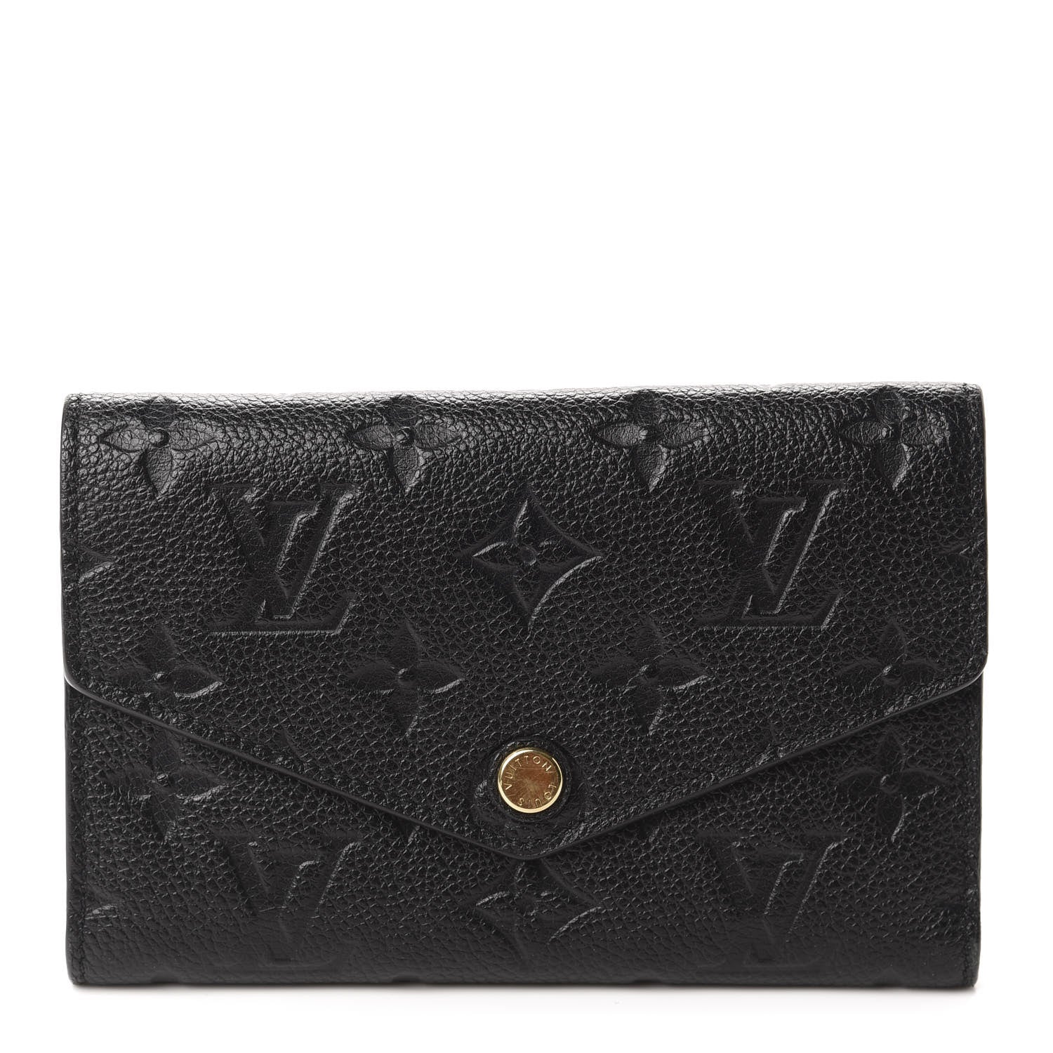 Louis Vuitton Empreinte Compact Curieuse Wallet Black 1 of 7