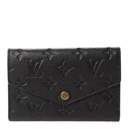 Louis Vuitton Empreinte Compact Curieuse Wallet Black 1 of 7