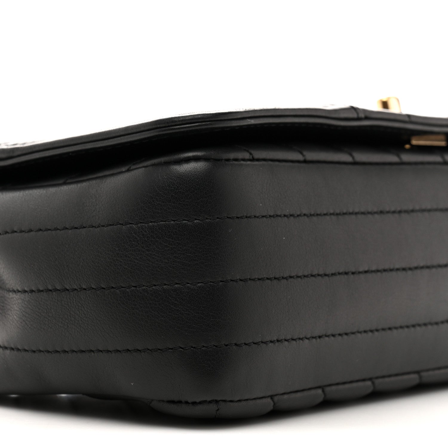 Chanel Calfskin Chevron Quilted Small Statement Flap Black 9 of 12