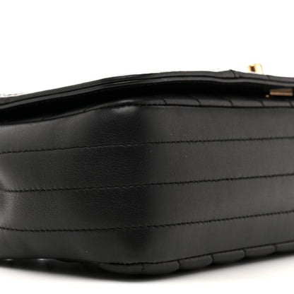 Chanel Calfskin Chevron Quilted Small Statement Flap Black 9 of 12