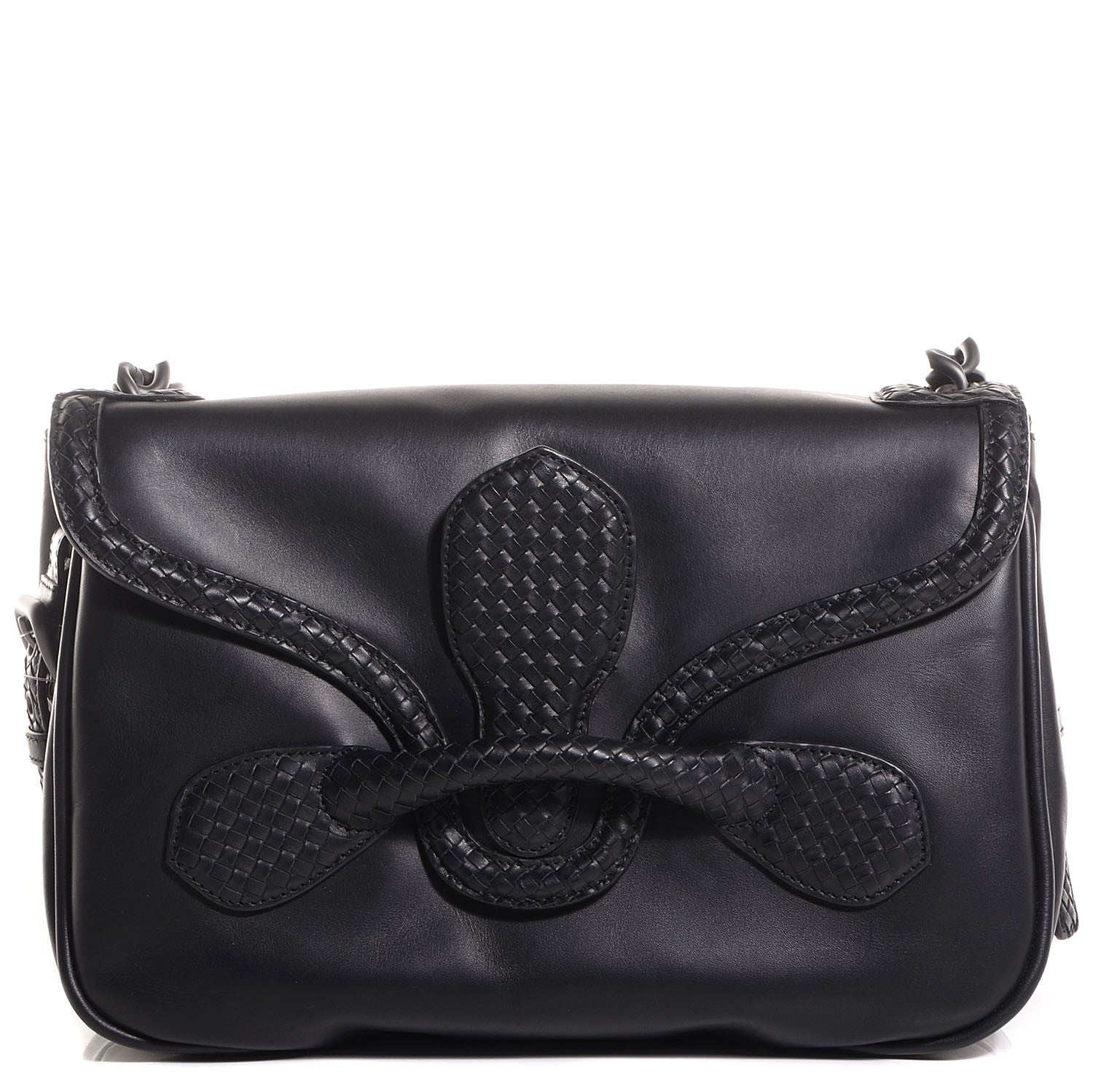 Bottega Veneta New Calf Micro Intreccio Riatto Bag Nero Black 1 of 8