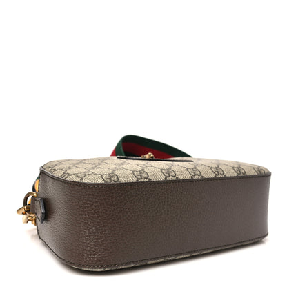 Gucci GG Supreme Monogram Web Neo Vintage Shoulder Bag Beige New Acero Crop 4 of 12