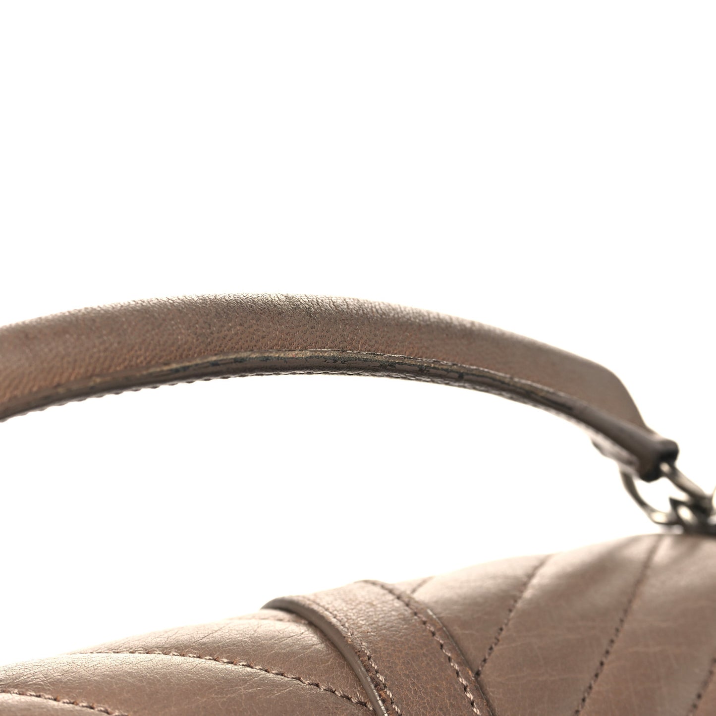 Sheepskin Matelasse Chevron Monogram Medium College Bag Fard