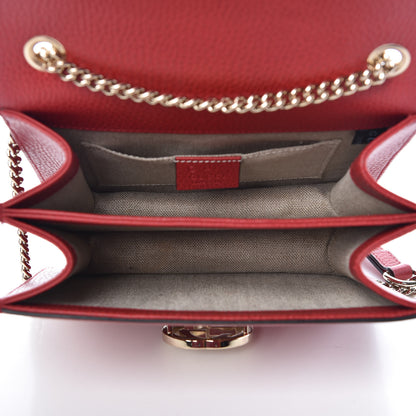 Gucci Dollar Calfskin Small Interlocking G Shoulder Bag Red 5 of 9
