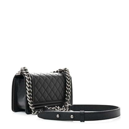 Chanel Caviar Quilted Small Boy Flap Black 3 of 10