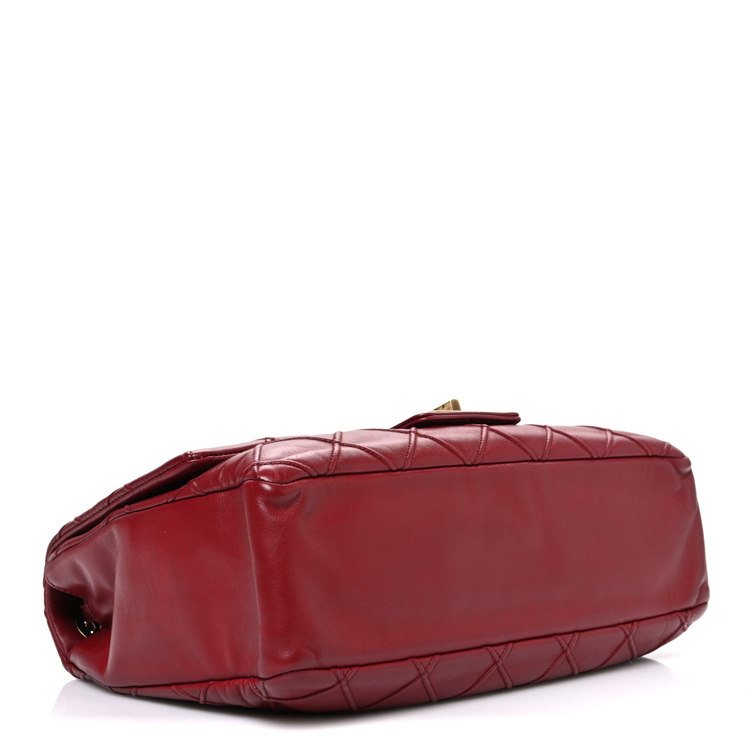 Chanel Calfskin Diamond Debossed Large Cosmos Flap Red 4 of 10
