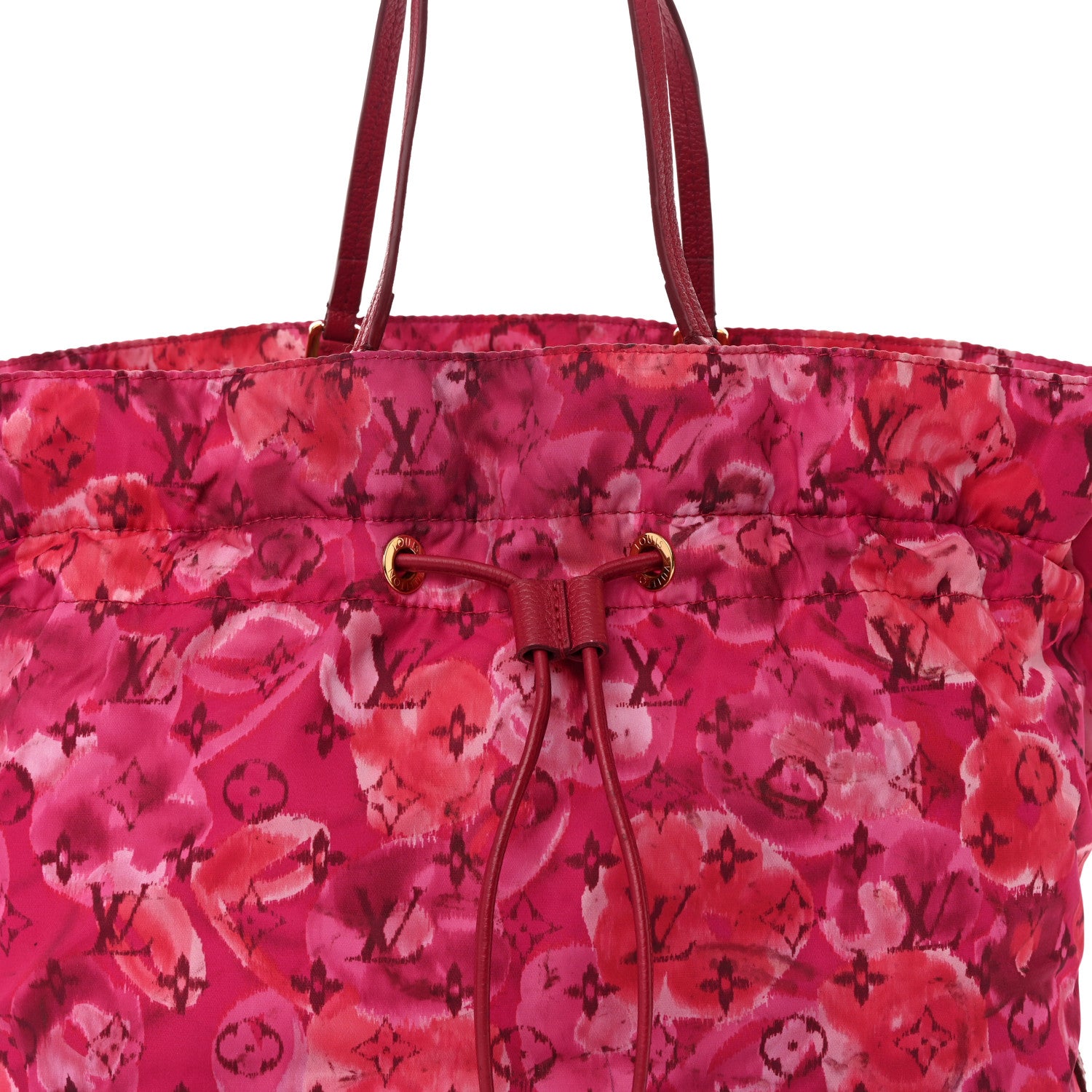 Louis Vuitton Nylon Monogram Ikat Noefull MM Rose Indien 7 of 19