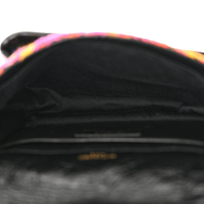 Saint Laurent Tweed Calfskin Matelasse Monogram Baby Niki Chain Satchel Multicolor 5 of 11