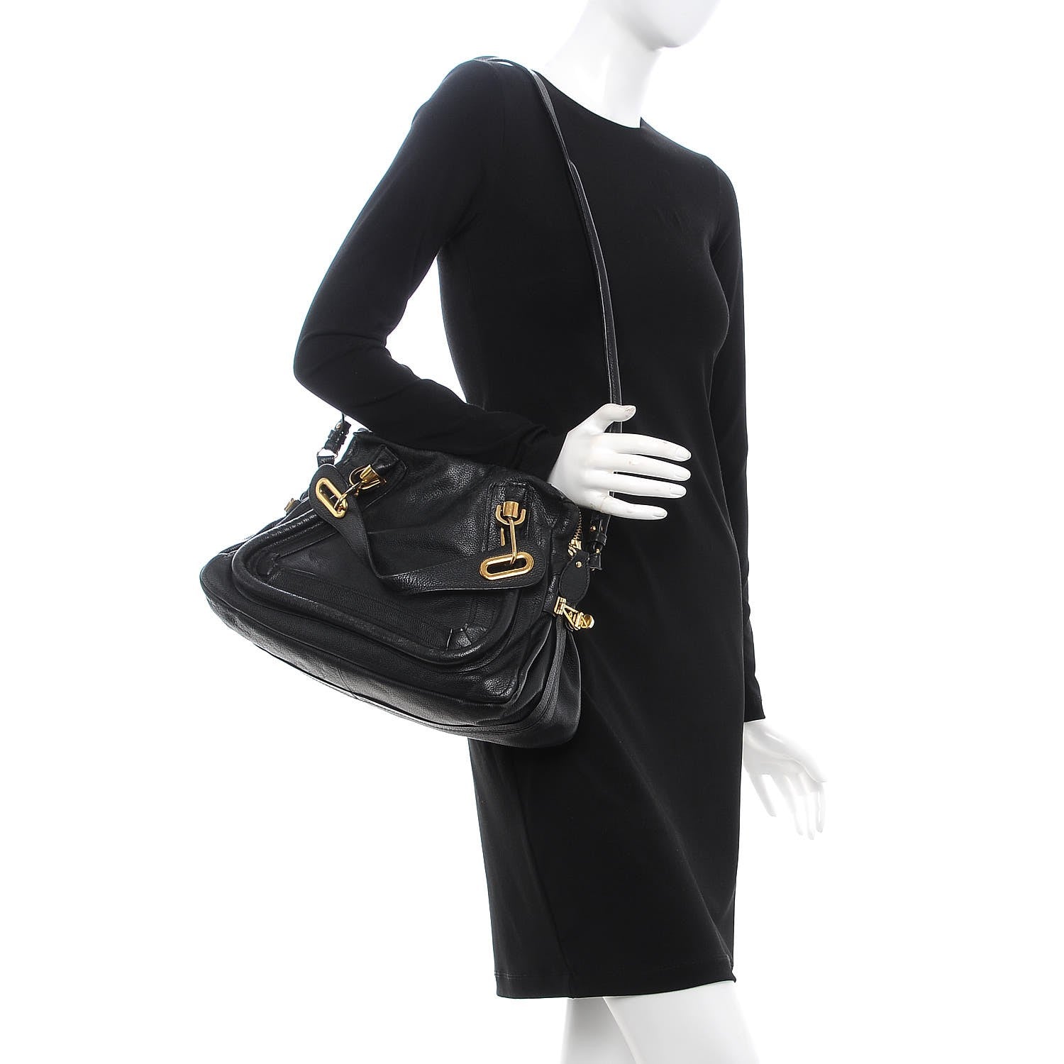 Chloe Calfskin Medium Paraty Black 3 of 14
