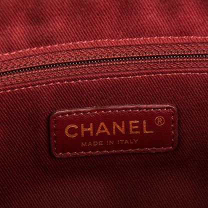 Chanel Crumpled Caviar Quilted Large Shiva Flap Brown 6 of 8