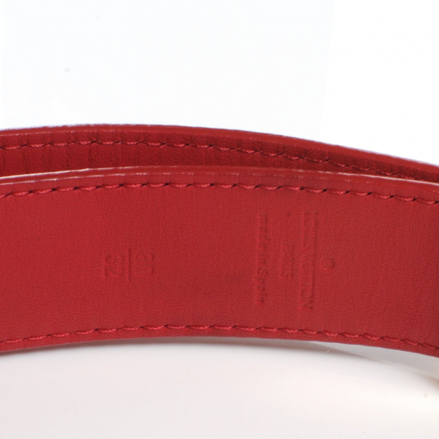 Monogram Multicolor LV Cut Reversible Belt 80 32 White