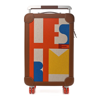 Hermes Canvas Taurillon Regate RMS Rolling Trolley Luggage Multicolor 1 of 8