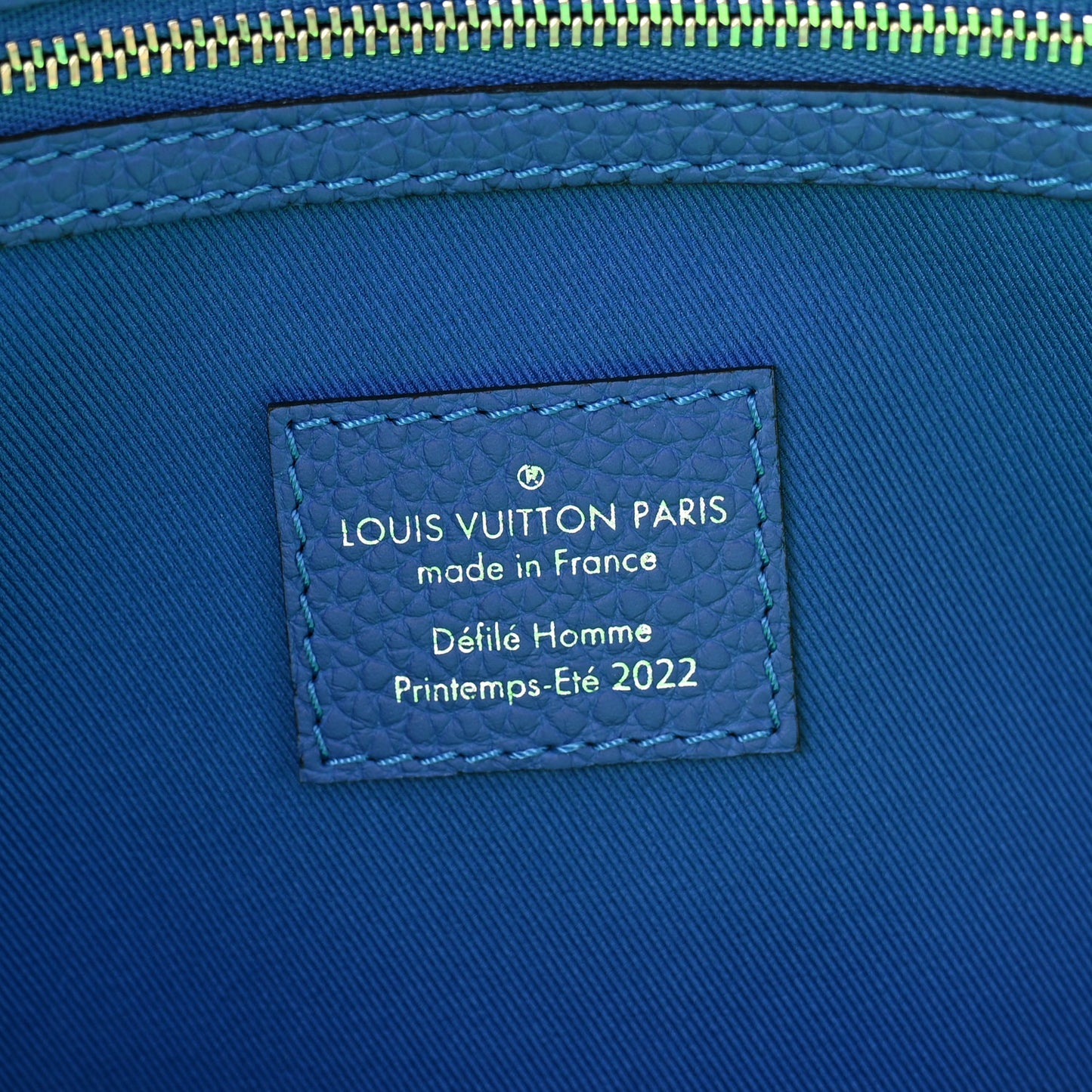 Taurillon Illusion Keepall Bandouliere 50 Bleu Vert