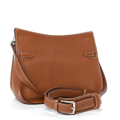 Hermes Taurillon Clemence Jypsiere 28 Gold 2 of 4