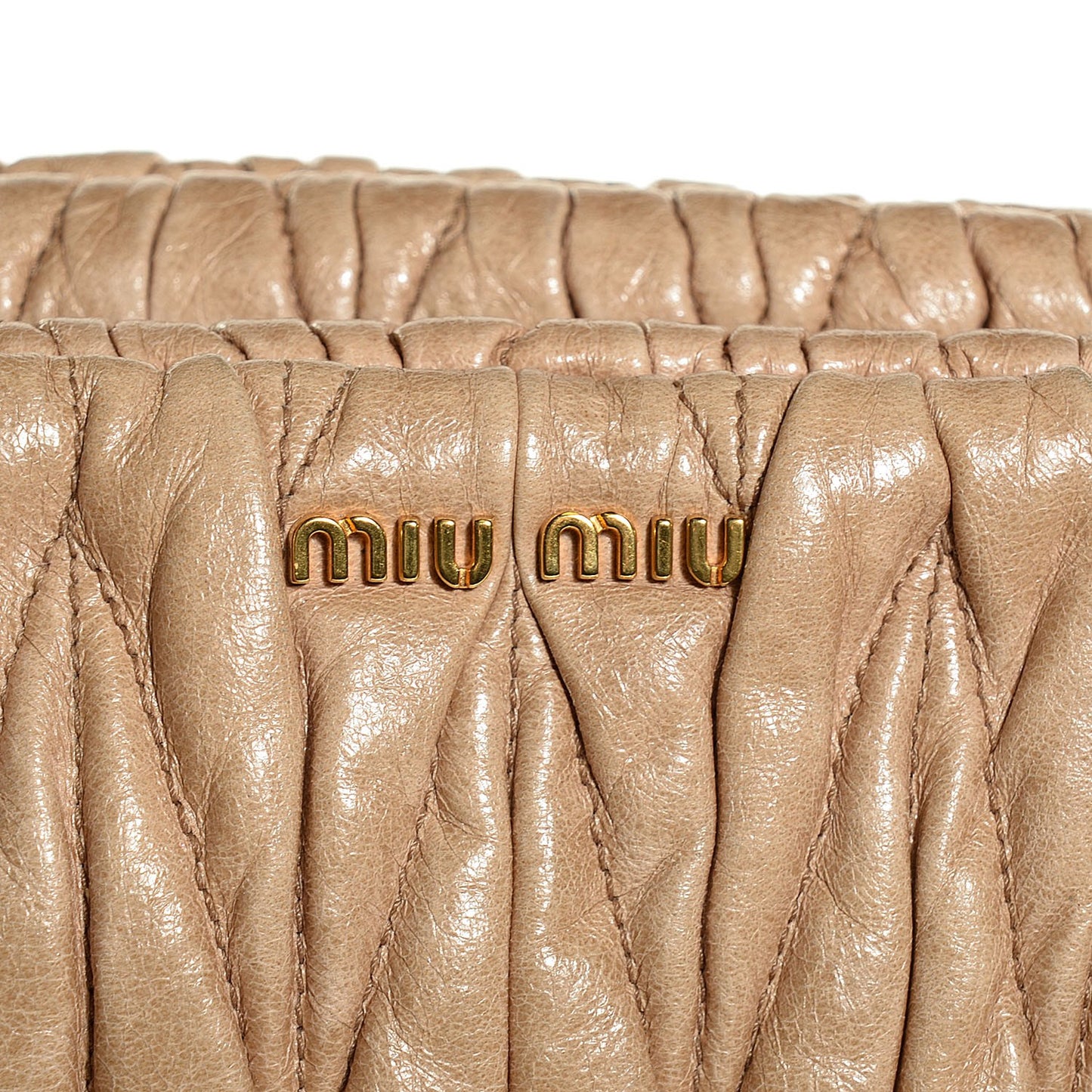 Nappa Matelasse Shoulder Bag Cammeo