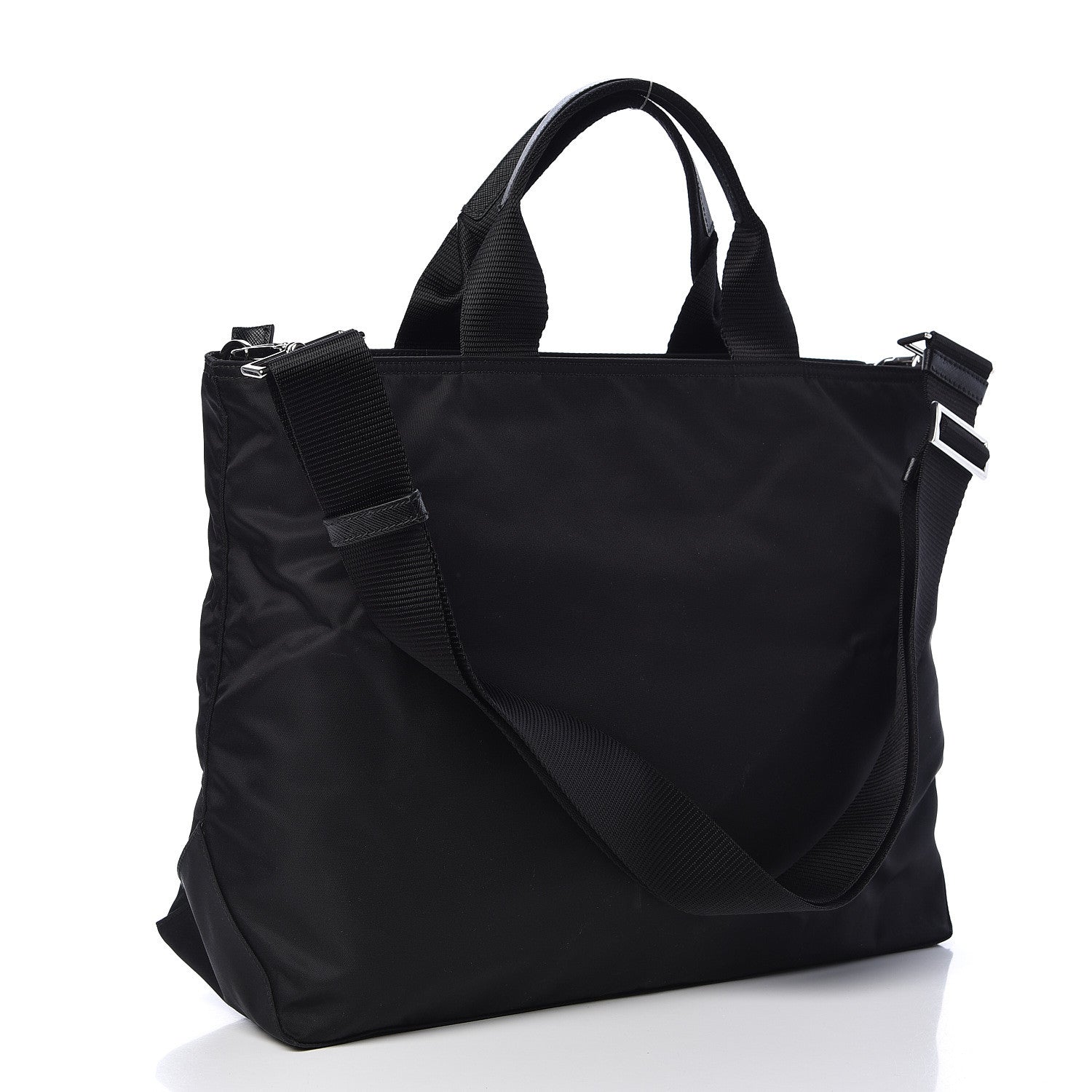 Prada Nylon Vela East West Shopper Tote Black 3 of 12