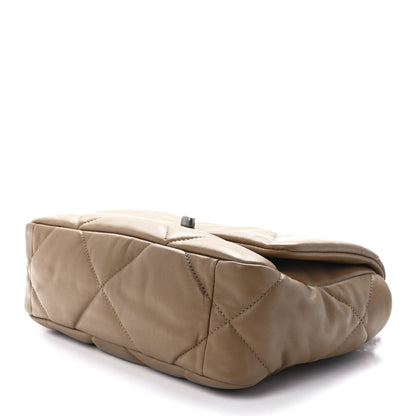 Chanel Lambskin Quilted Medium Chanel 19 Flap Dark Beige 9 of 11